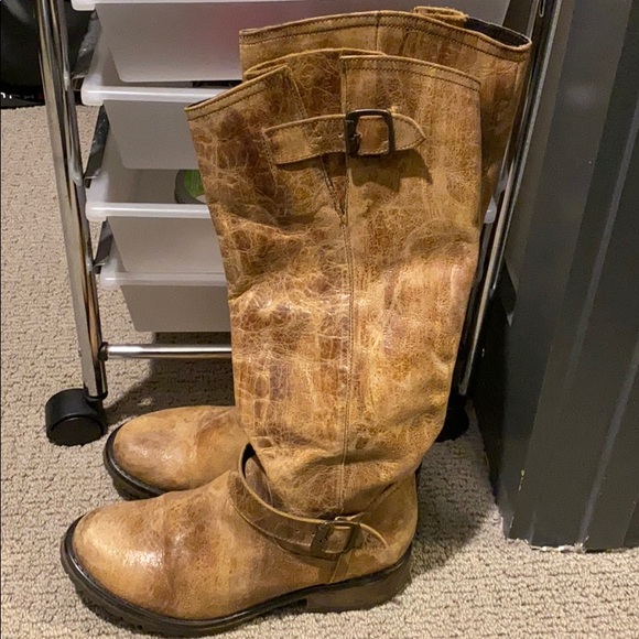 Steve Madden Leather Knee-High Boots - Picture 2 of 4